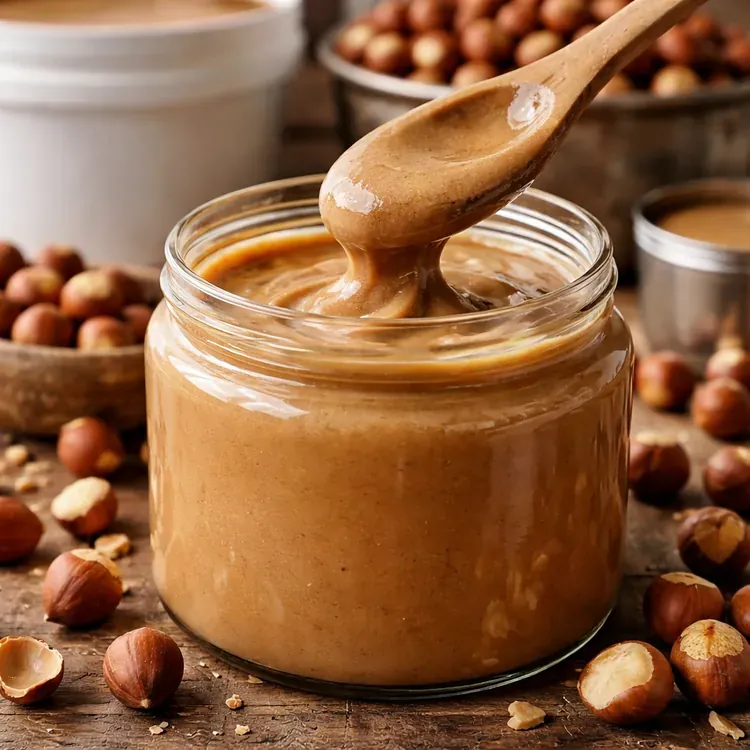 Illustrazione: pasta / purè di nocciola